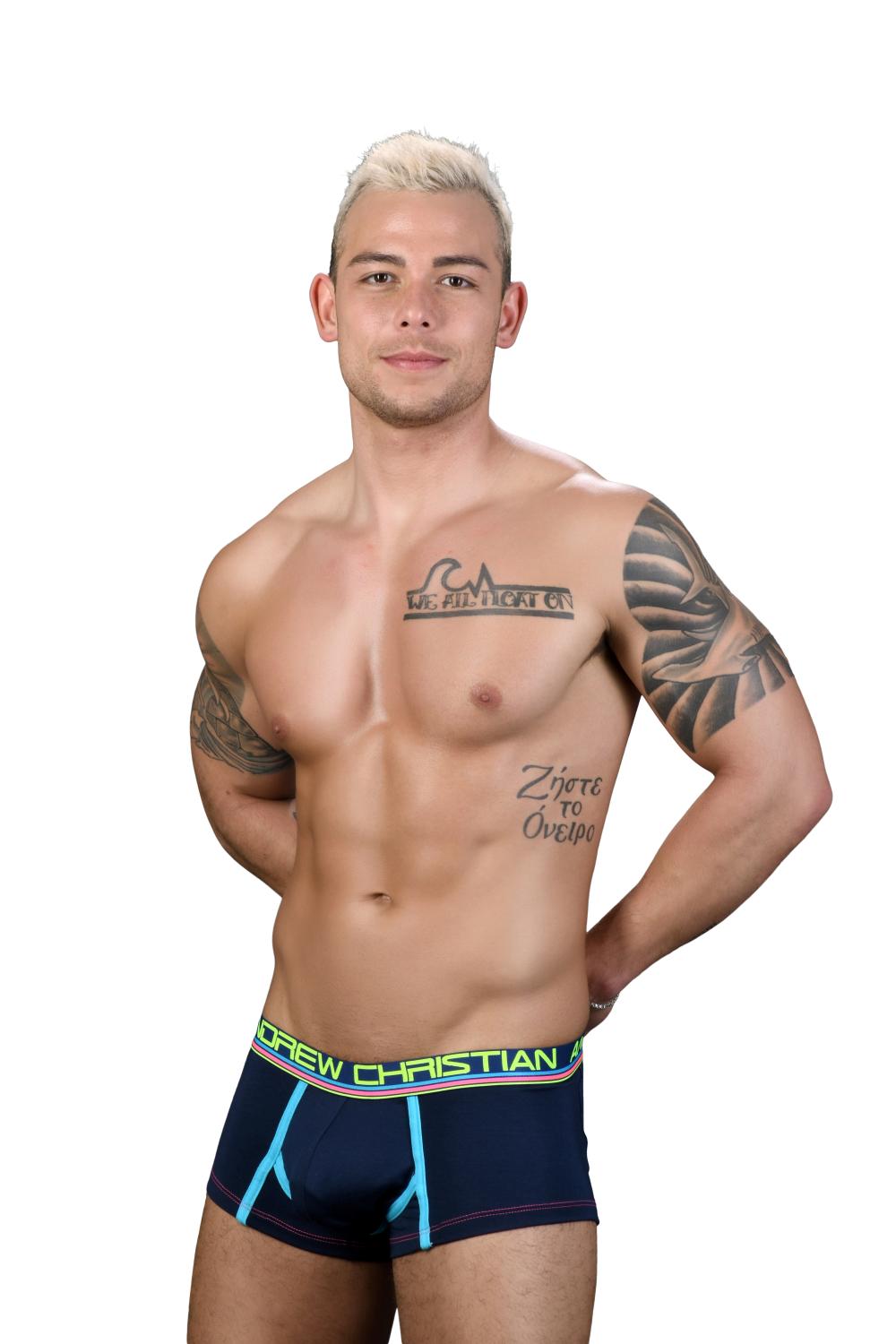 CoolFlex Modal Boxerky ANDREW CHRISTIAN s Pushup kapsou Show-It Navy3